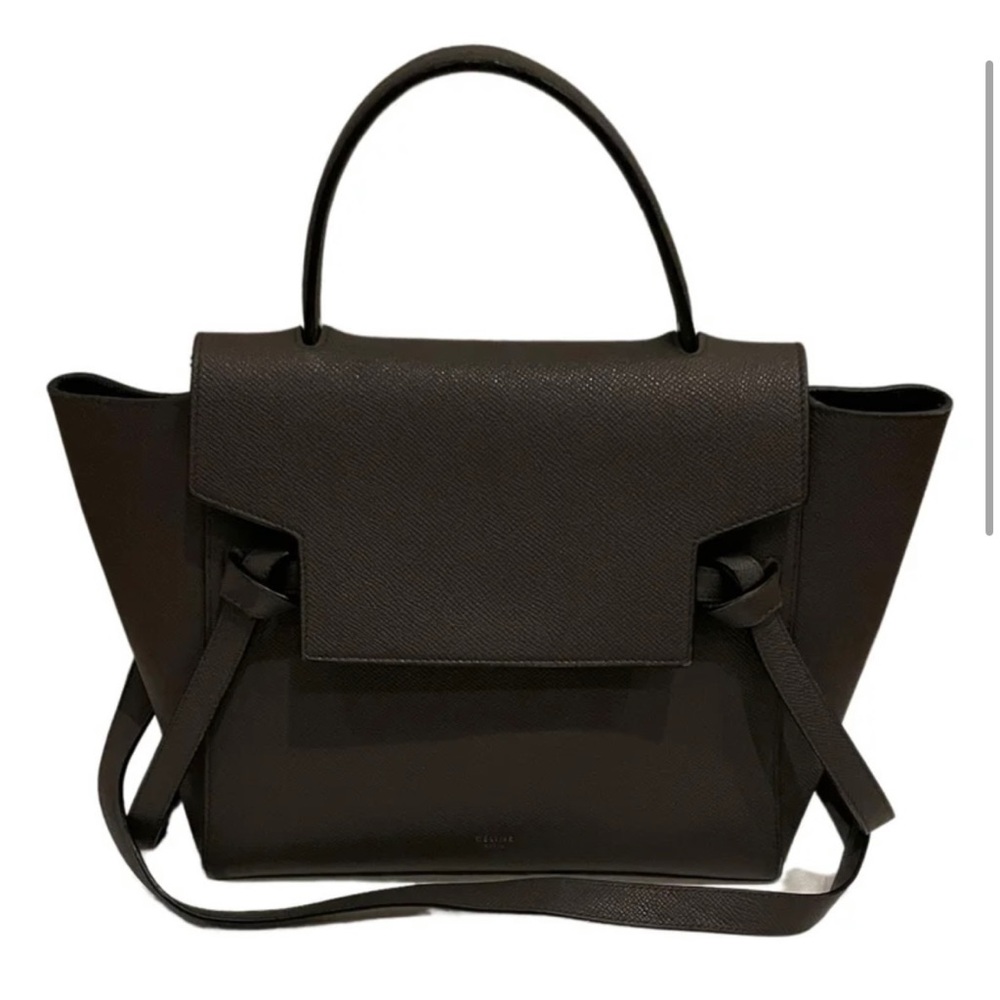 Celine Gray micro belt Leather Crossbody